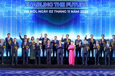 Lễ Công bố sản phẩm đạt Thương hiệu Quốc gia kỳ 8, năm 2022. 