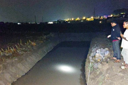 Khu vực 4 cháu bé bị đuối nước tử vong. (Ảnh: CTV)