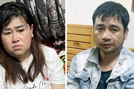 Hai đối tượng Trang và Dũng vừa bị khởi tố, bắt tạm giam.