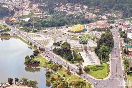 Khu vực trung tâm thành phố Đà Lạt.