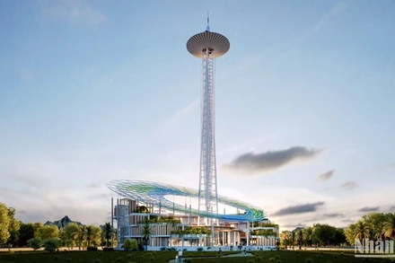 Phối cảnh trụ sở mới Đài Phát thanh và Truyền hình tỉnh Lâm Đồng.