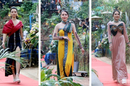 Dalat Street Fashion Show ra mắt bộ sưu tập "Hoa Lang Biang" của nhà thiết kế người Cơ Ho K’Jona.