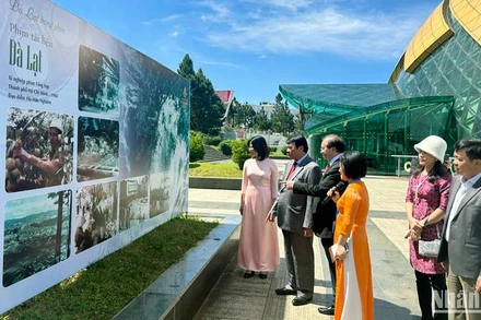 Các đại biểu tại không gian triển lãm.