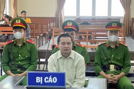 Bị cáo Hoàng Việt Khánh tại phiên tòa.