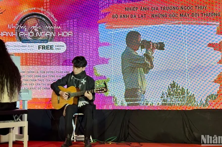 Phần giới thiệu về tác giả tham gia triển lãm - Nhiếp ảnh gia Trương Ngọc Thụy.