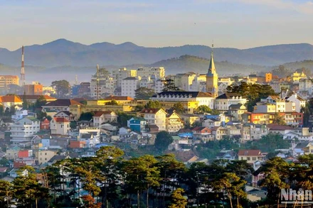 Chiều phố núi Đà Lạt.