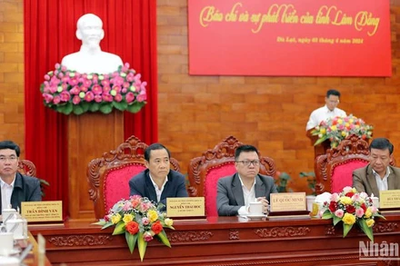 Các đồng chí chủ trì buổi làm việc.