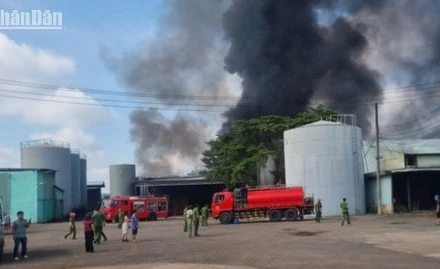 Hiện trường vụ hỏa hoạn.