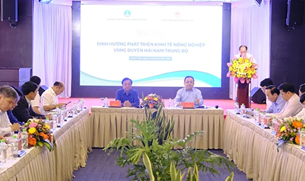 Hội nghị Ðịnh hướng phát triển kinh tế nông nghiệp vùng Duyên hải Nam Trung Bộ. (Nguồn: Báo Khánh Hòa)