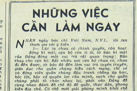 Những việc cần làm ngay (Bài 12)
