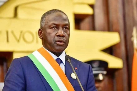 Chủ tịch Quốc hội Cộng hòa Bờ Biển Ngà Adama Bictogo. (Ảnh: quochoi.vn)