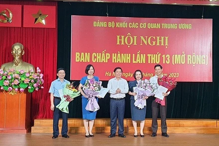Các đồng chí được chỉ định tham gia Ban Chấp hành, Ban Thường vụ Đảng uỷ Khối các cơ quan Trung ương.