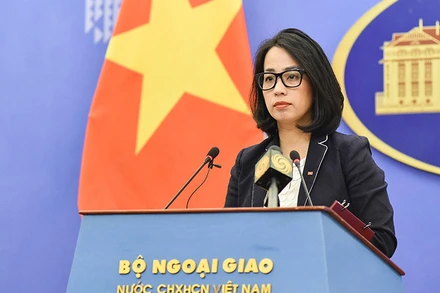 Người phát ngôn Bộ Ngoại giao Phạm Thu Hằng.