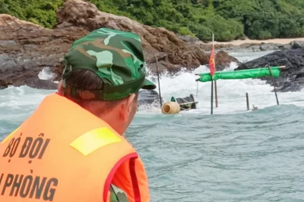 Vị trí tàu bị đắm tại khu vực phía Đông Nam đảo Trần.