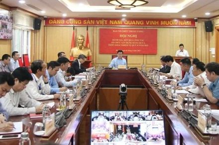 Ảnh minh họa: Một phiên họp đánh giá kết quả công tác xây dựng Đảng.