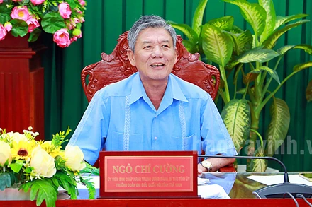 Đồng chí Ngô Chí Cường, Ủy viên Trung ương Ðảng, Bí thư Tỉnh ủy Trà Vinh. (Ảnh: Báo Trà Vinh)