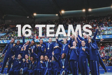 Môn bóng đá nữ ở Olympic 2028 sẽ tăng số đội tham dự lên 16. (Ảnh: FIFA)