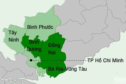 [Infographic] Mục tiêu tăng trưởng GRDP năm 2025 của các tỉnh, thành phố vùng Đông Nam Bộ