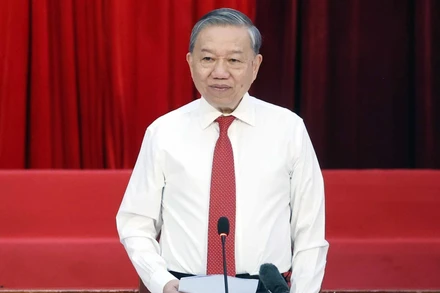 Tổng Bí thư Tô Lâm phát biểu. (Ảnh: TTXVN)