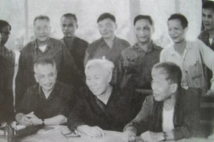 Ảnh tư liệu: Các đồng chí trong Bộ Chỉ huy Chiến dịch Hồ Chí Minh, tháng 4/1975. (Nguồn: Chinhphu.vn)