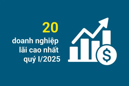[Infographic] 20 doanh nghiệp có lợi nhuận trước thuế cao nhất trên sàn chứng khoán Việt Nam quý I/2025 
