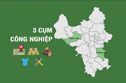 [Infographic] 3 cụm công nghiệp theo hướng xanh, hiện đại vừa được Hà Nội quyết định thành lập