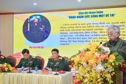 Nhà văn Chu Lai chia sẻ tâm huyết về đề tài người lính và chiến tranh cách mạng.