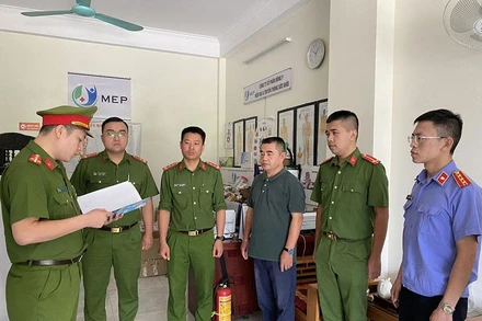 Cơ quan Cảnh sát điều tra đọc Quyết định khởi tố đối tượng Đỗ Đức Trọng.