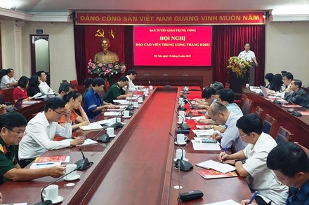 Hội nghị Báo cáo viên Trung ương tháng 8/2022.