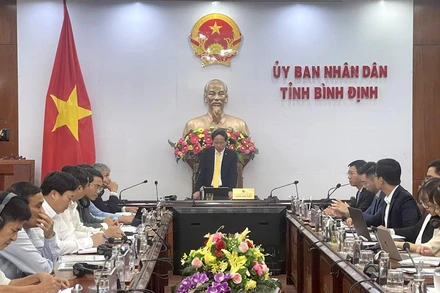 Quang cảnh Hội thảo xúc tiến đầu tư thị trường Australia vào tỉnh Bình Định.