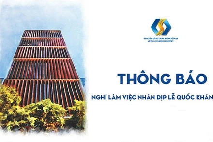VSD thông báo lịch nghỉ giao dịch Lễ Quốc khánh 2/9 