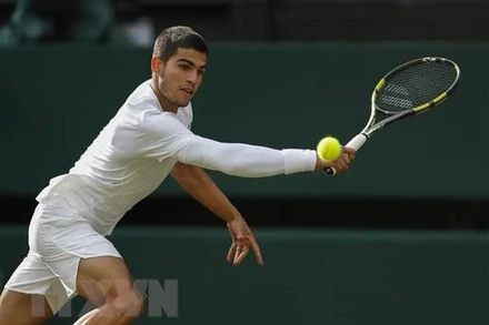 Tay vợt Carlos Alcaraz của Tây Ban Nha. (Ảnh: THX/TTXVN)