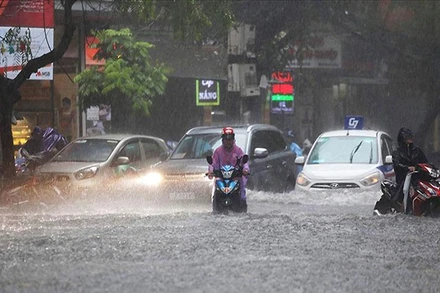 Khu vực Hà Nội từ gần sáng 8-9/9 có mưa vừa, mưa to, có nơi mưa rất to. (Ảnh minh họa)
