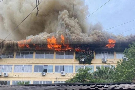 Hiện trường vụ cháy.