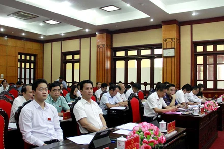 Các đại biểu dự kỳ họp HĐND tỉnh Hà Giang.