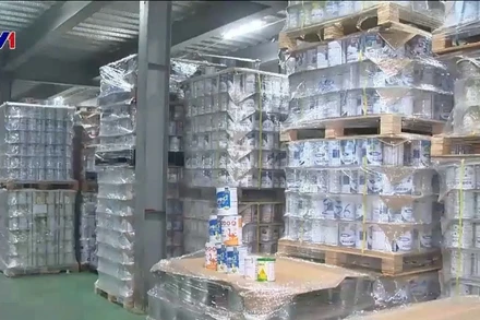 Gần 600 loại sữa bị làm giả. (Ảnh chụp màn hình từ VTV)