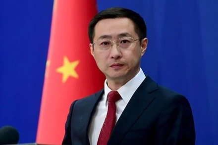 Người phát ngôn Bộ Ngoại giao Trung Quốc Lâm Kiếm. (Ảnh: fmprc.gov.cn)