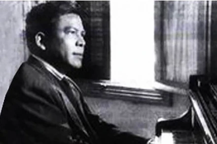 Nhạc sĩ Đỗ Nhuận, nhân vật trung tâm trong tiểu thuyết "Vầng trăng Him Lam" của nhà văn Châu La Việt. (Ảnh tư liệu)