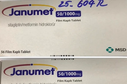 Một mẫu thuốc không có đầy đủ thông tin.