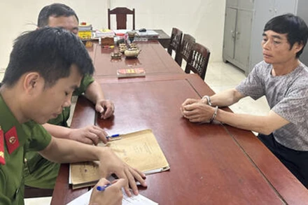 Công an huyện Ngọc Lặc đã bắt giữ được đối tượng Lê Phúc Chim.