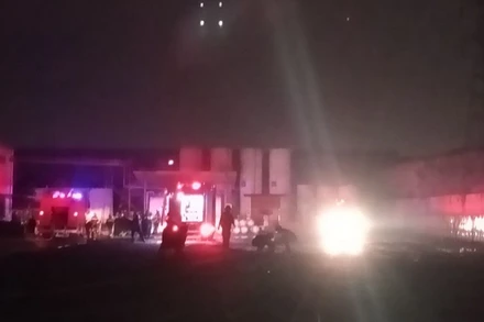 Hiện trường vụ cháy. (Ảnh: PCCC)