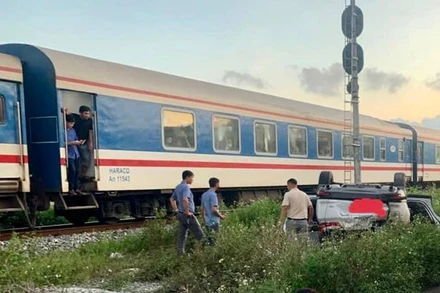 Hiện trường vụ tai nạn.