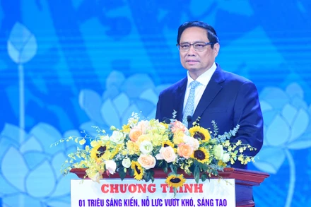 [Ảnh] Thủ tướng Phạm Minh Chính dự Lễ tôn vinh “Sáng kiến vượt khó, sáng tạo, chiến thắng đại dịch”