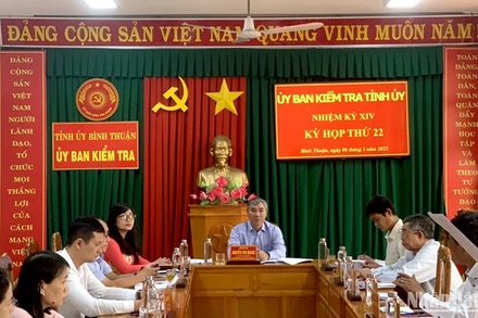 Kỳ họp thứ 22, Ủy ban Kiểm tra Tỉnh ủy Bình Thuận khóa XIV.