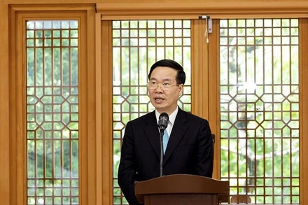 Đồng chí Võ Văn Thưởng, Ủy viên Bộ Chính trị, Thường trực Ban Bí thư. (Ảnh: TTXVN)