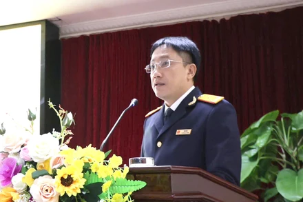 Phó Tổng cục trưởng Tổng cục Thuế Mai Sơn phát biểu chỉ đạo hội nghị.