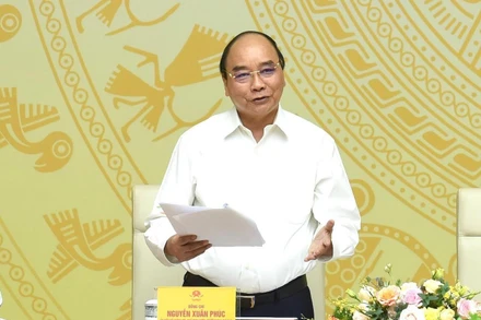 Chủ tịch nước Nguyễn Xuân Phúc phát biểu khai mạc hội nghị.