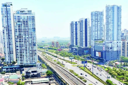 Một góc đô thị thành phố Thủ Đức, Thành phố Hồ Chí Minh. (Ảnh: Quang Quý)