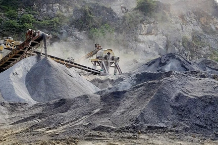 Khu vực chế biến đá của Công ty TNHH Nam Thái Sơn.