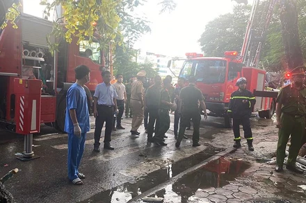 Hiện trường vụ cháy.